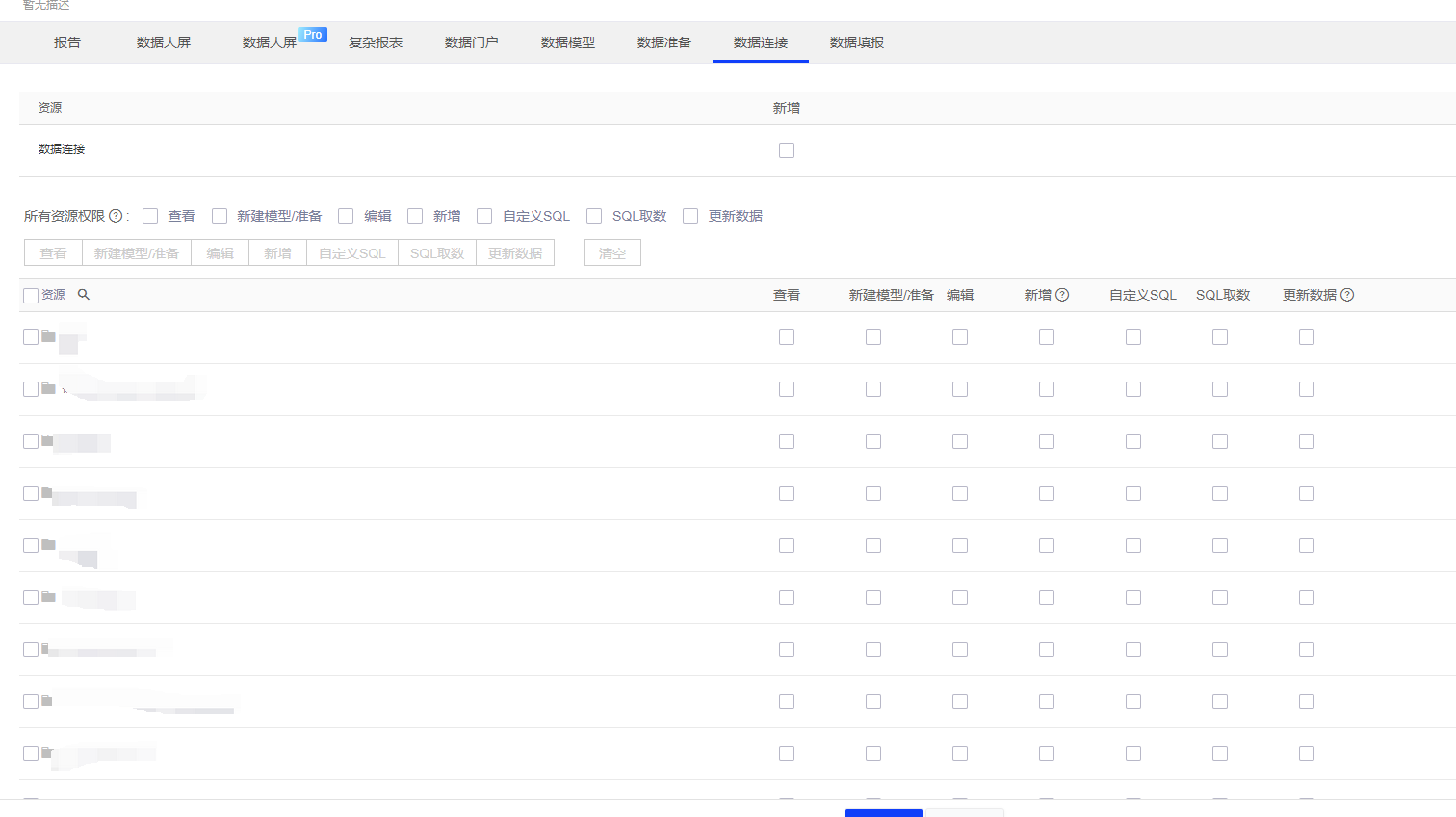 角色权限设置数据连接的注意点 - 图1